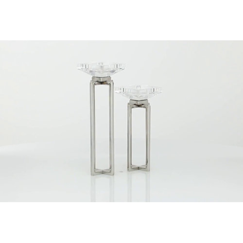 Latitude Run® 2 Piece Stainless Steel Tabletop Votive Holder Set Wayfair